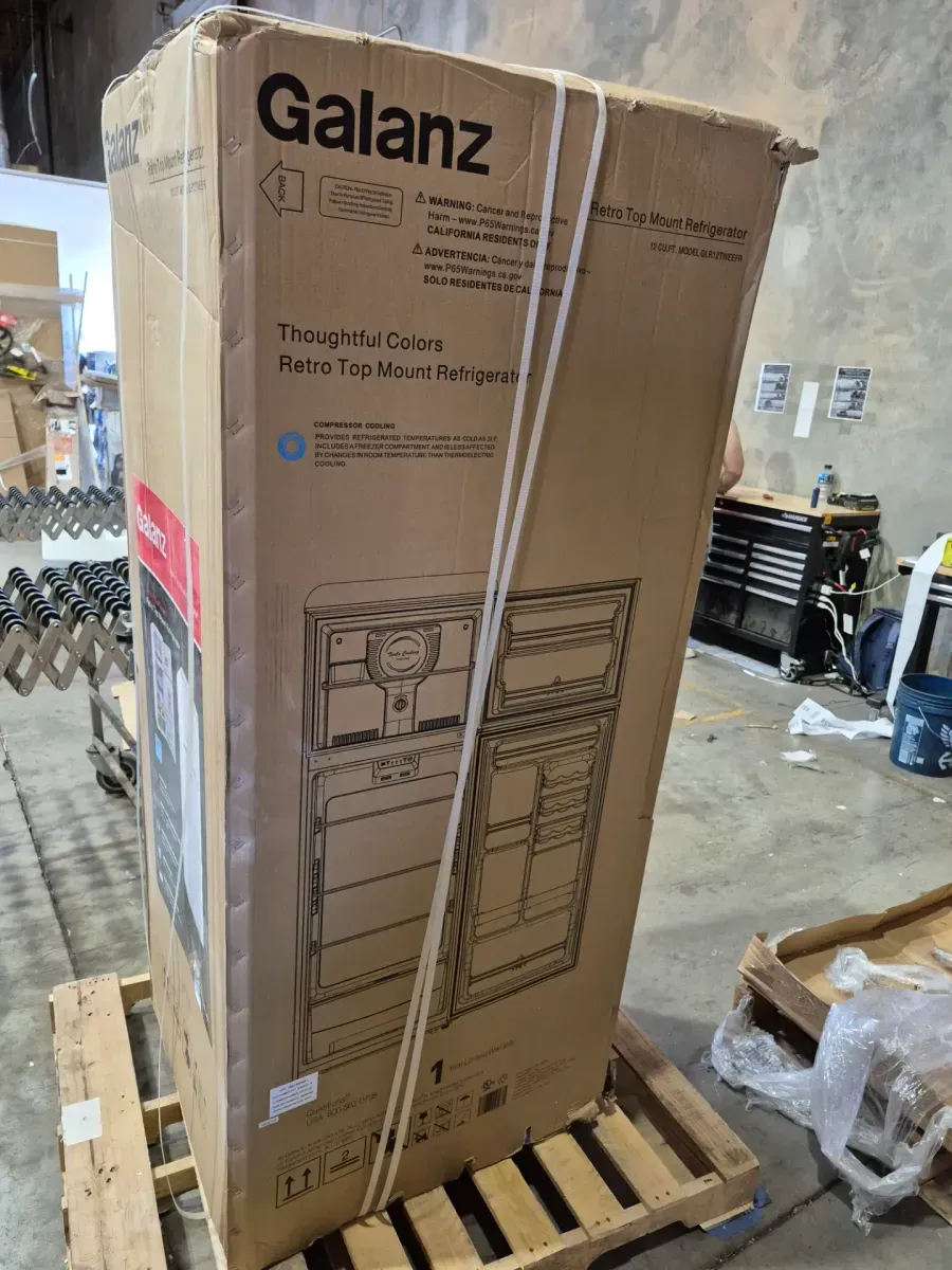 24 in. 12 cu. ft. Retro Top Freezer Refrigerator Milkshake White, Frost Free, Energy Star - image 4