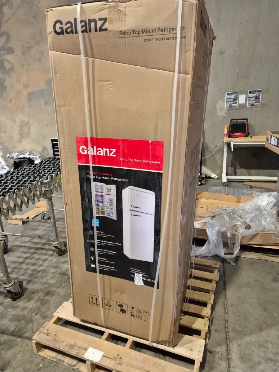 24 in. 12 cu. ft. Retro Top Freezer Refrigerator Milkshake White, Frost Free, Energy Star - image 5