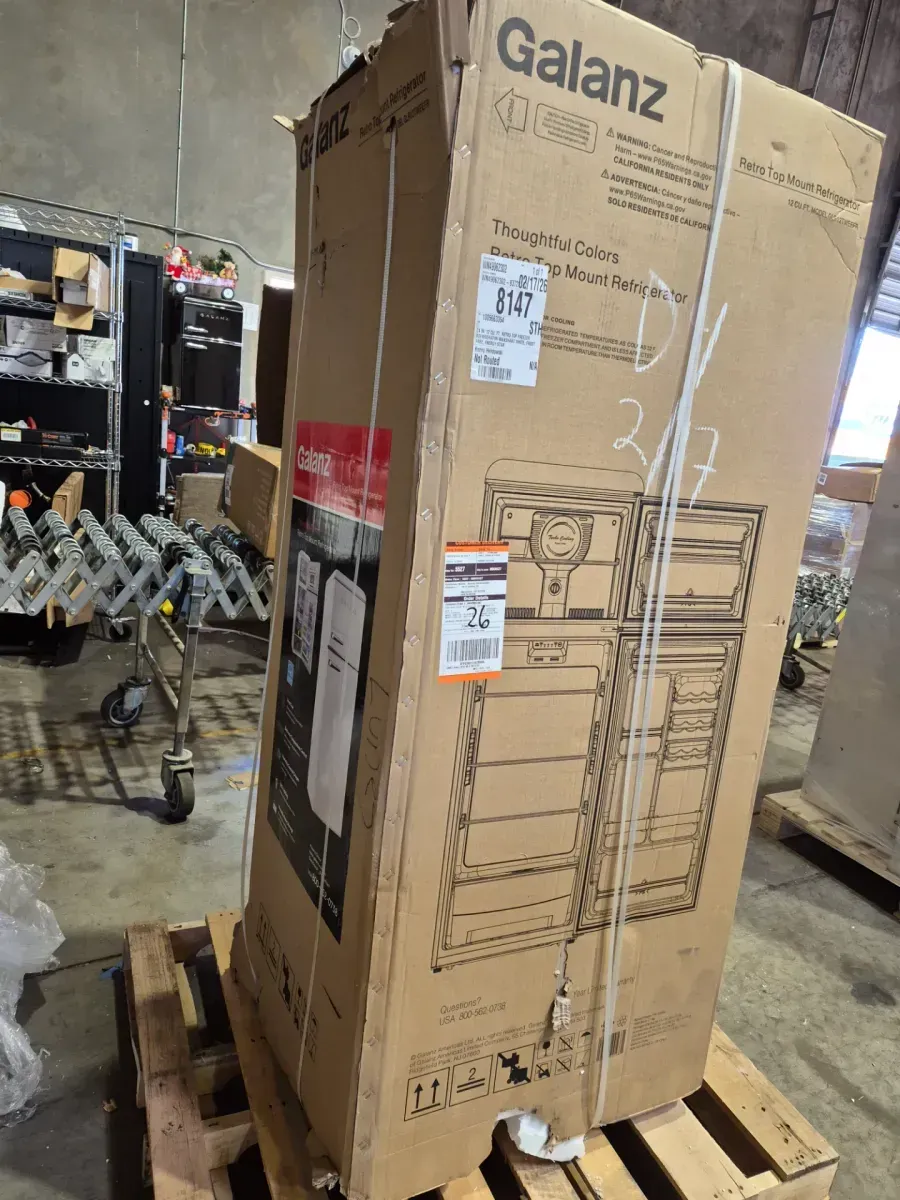 24 in. 12 cu. ft. Retro Top Freezer Refrigerator Milkshake White, Frost Free, Energy Star - image 2