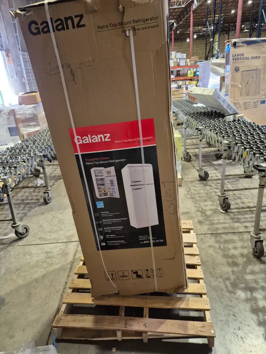 24 in. 12 cu. ft. Retro Top Freezer Refrigerator Milkshake White, Frost Free, Energy Star - image 3