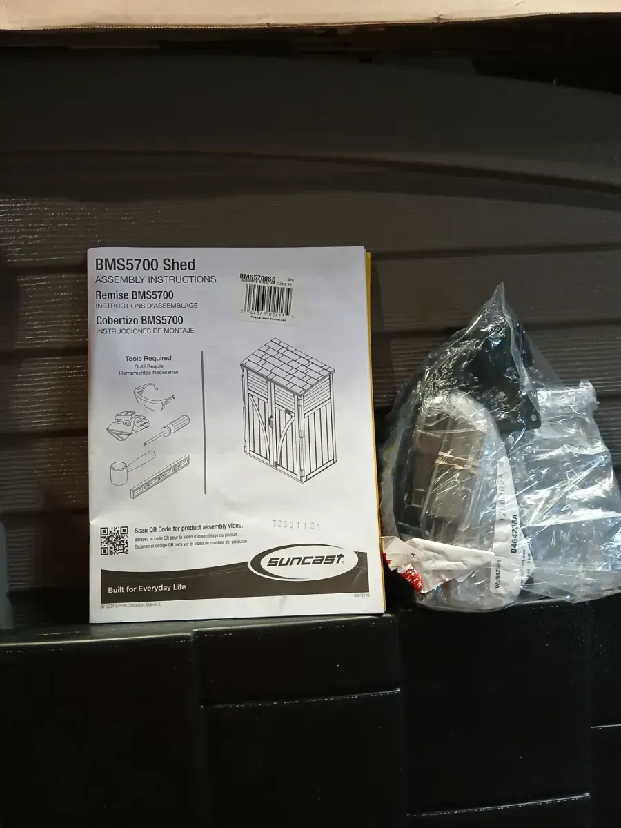 4 ft. 5 in. W x 2 ft. 7.5 in. D x 6 ft. H Large Plastic Resin Vertical Outdoor Storage Cabinet Shed in Stoney (Gray) - image 5