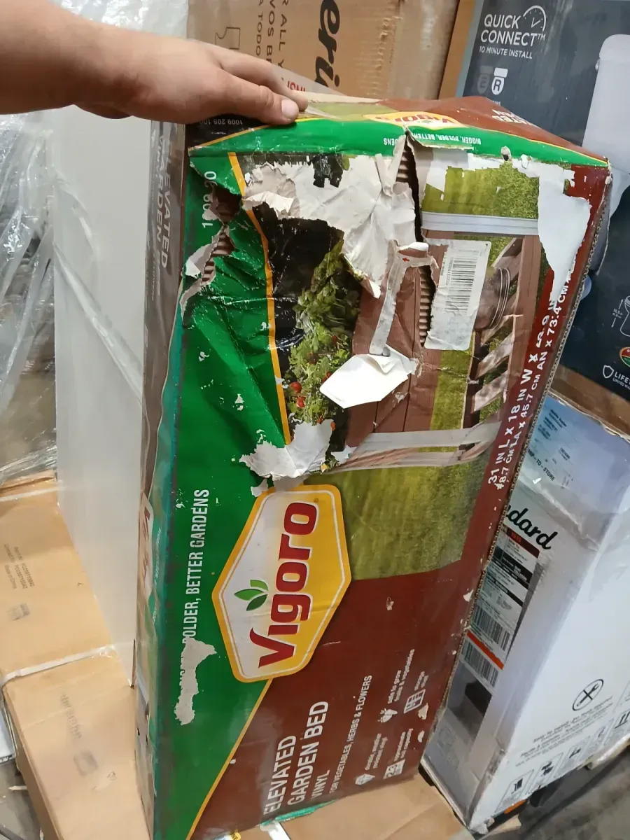 31 in. x 18 in. x 29 in. Vinyl Elevated Garden with Storage Shelf - image 2