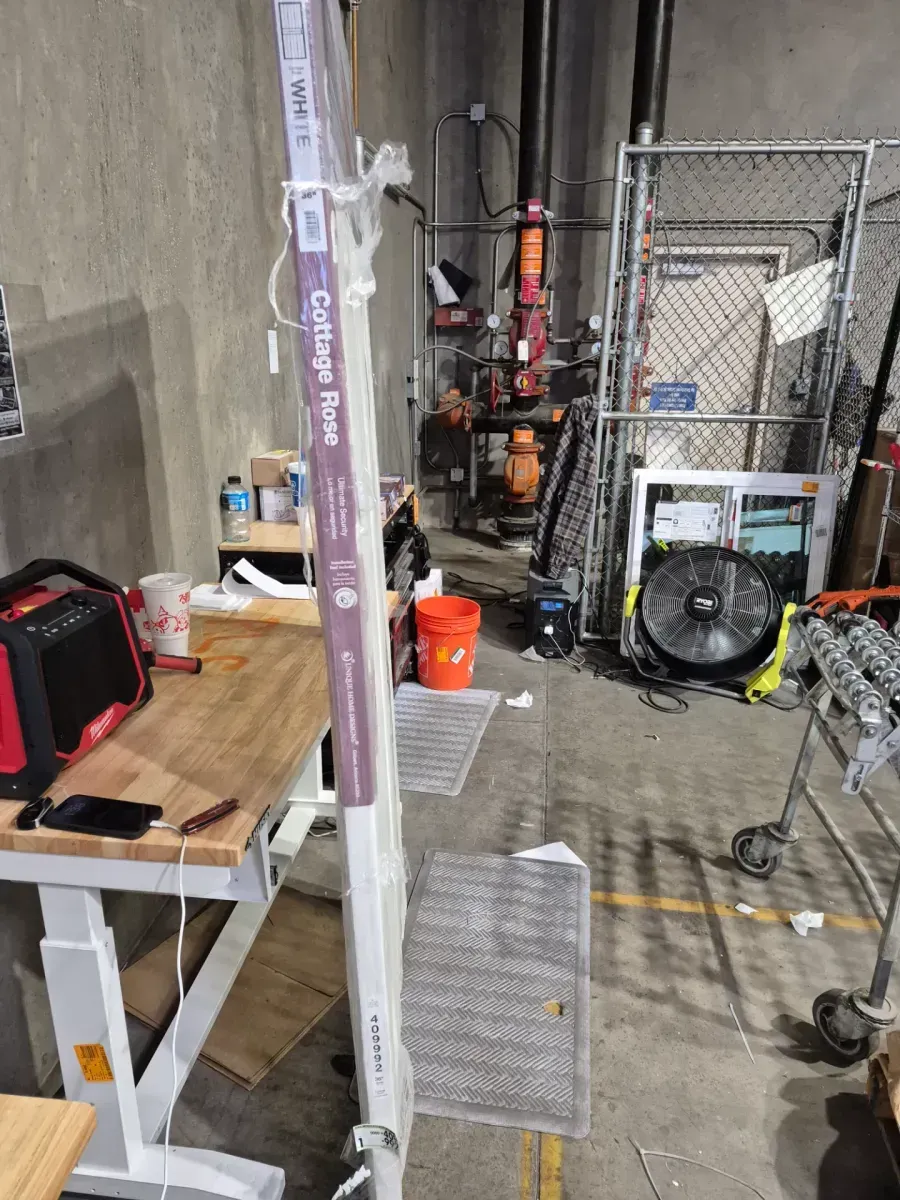 Unique Home Designs 36 in. x 80 in. Cottage Rose White Surface Mount Outswing Steel Security Door with Expanded Metal Screen - image 3