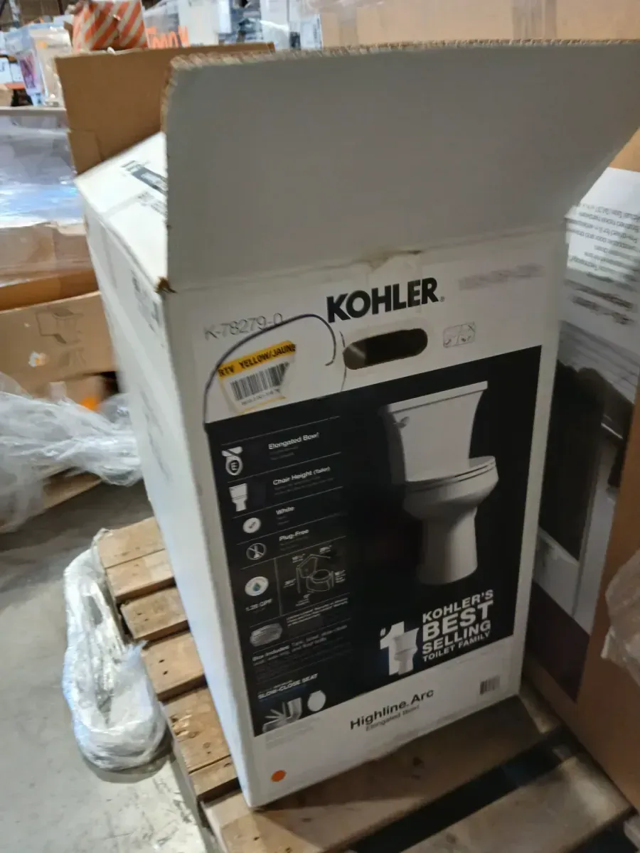 Pure Wash E580 Electric Bidet Seat and Highline Arc 12 in. Toilet with Soft Close Seat Combo - image 2