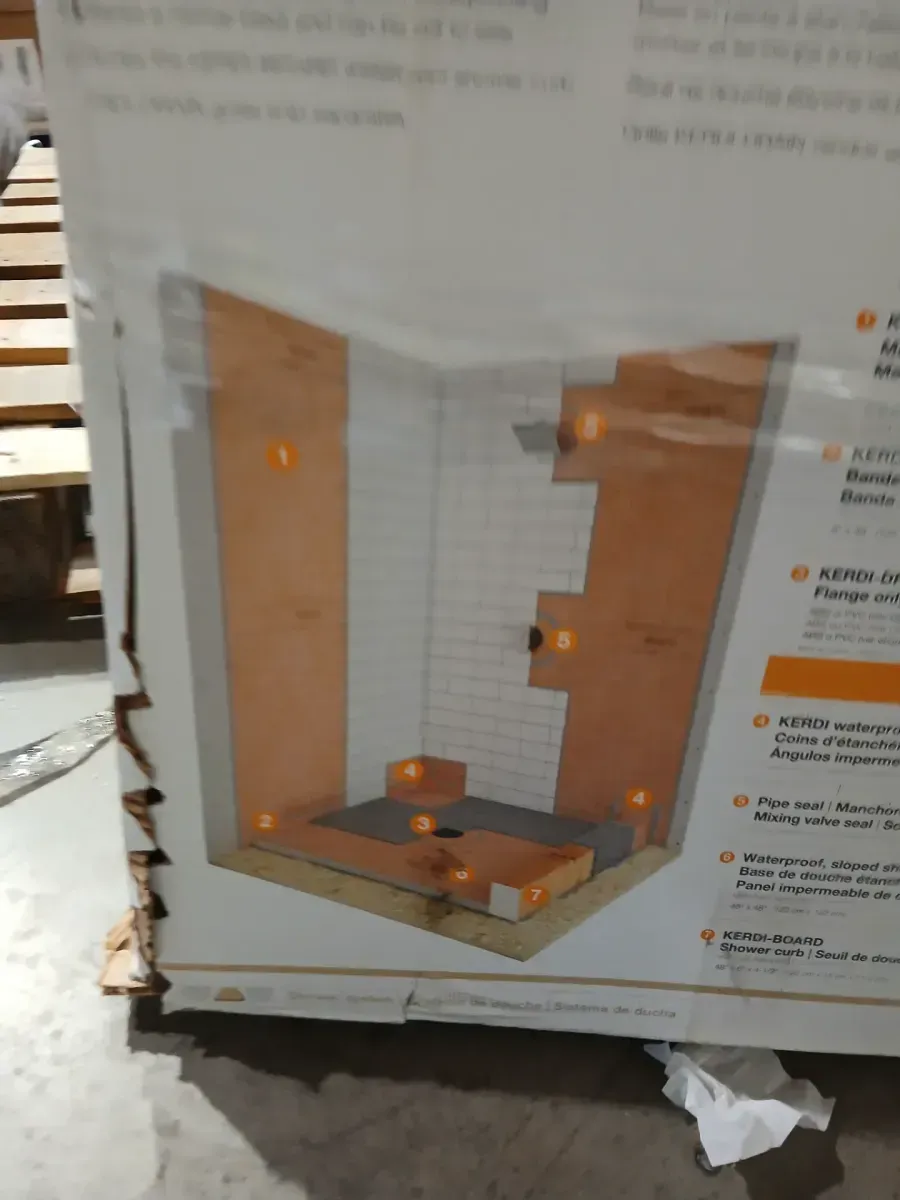 Kerdi-Shower 48 in. x 48 in. Shower Kit with PVC Flange - image 6