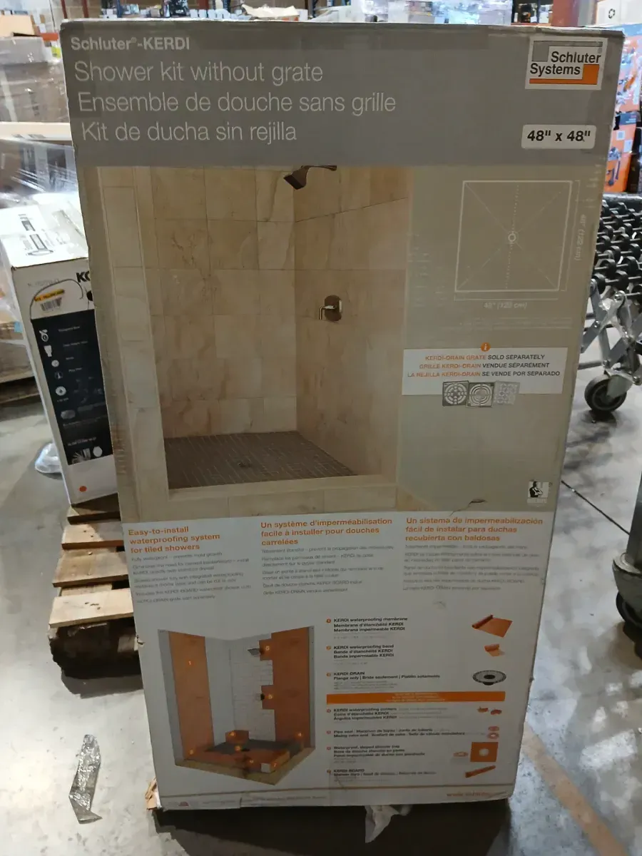 Kerdi-Shower 48 in. x 48 in. Shower Kit with PVC Flange - image 2