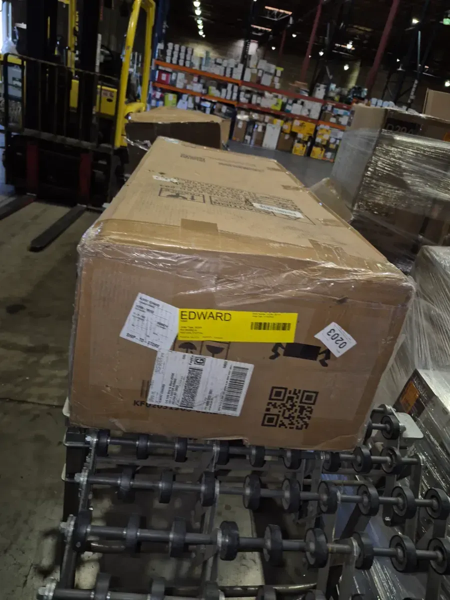 Freestanding White Kitchen Pantry Cabinet with Glass Doors - image 3