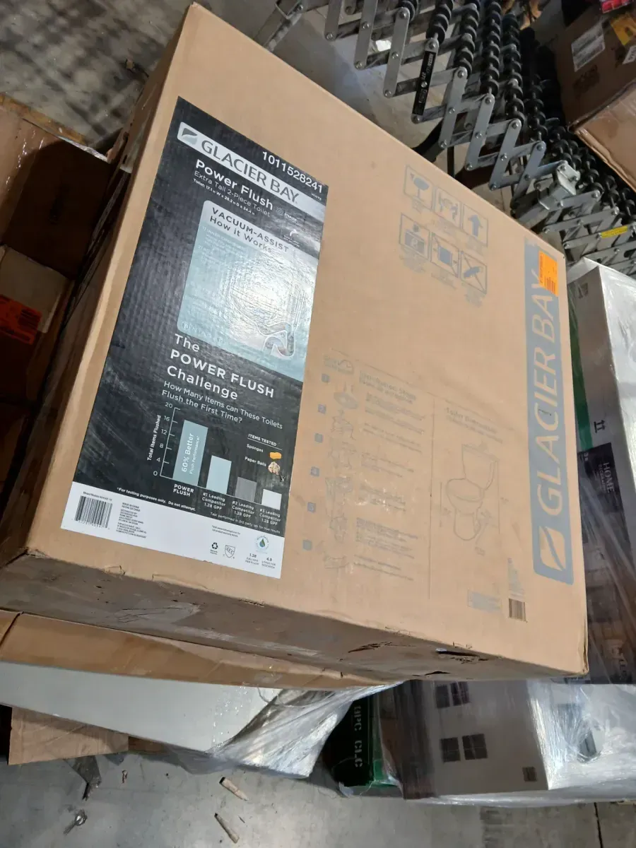 Power Flush 2-Piece 1.28 GPF Single Flush Extra Tall Elongated Toilet in White with Slow-Close Seat Included - image 2