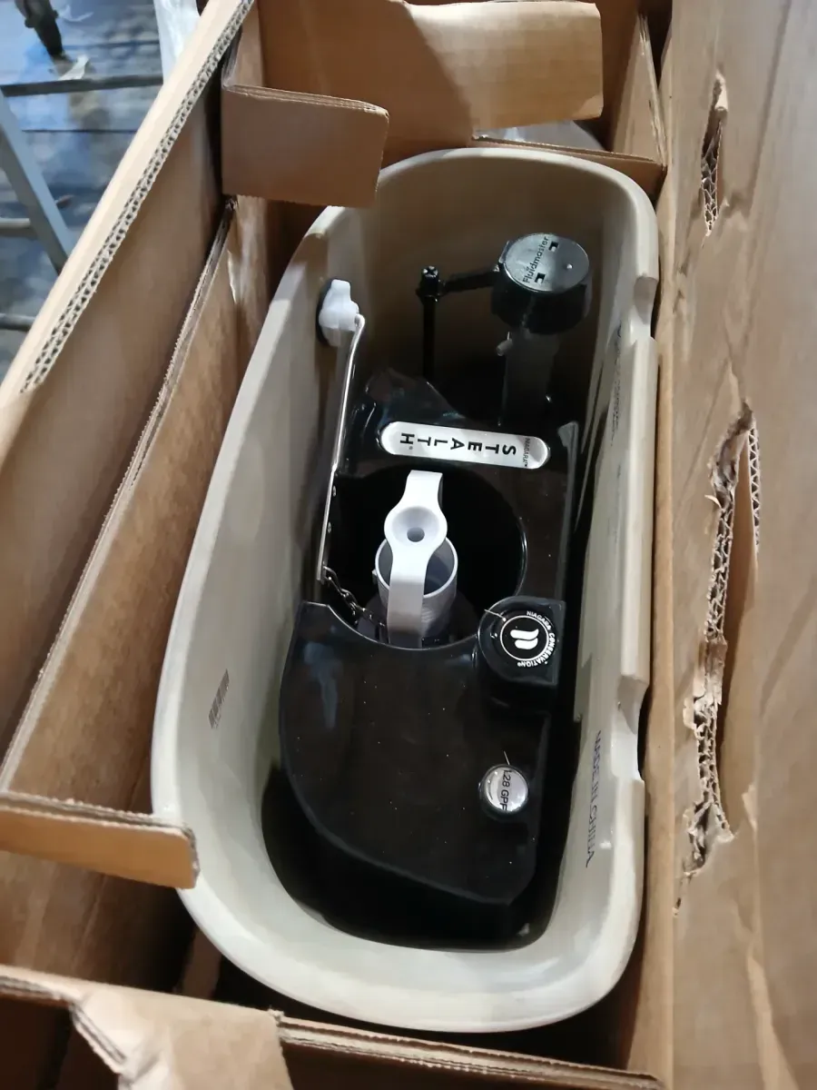 Power Flush 2-Piece 1.28 GPF Single Flush Extra Tall Elongated Toilet in White with Slow-Close Seat Included - image 4