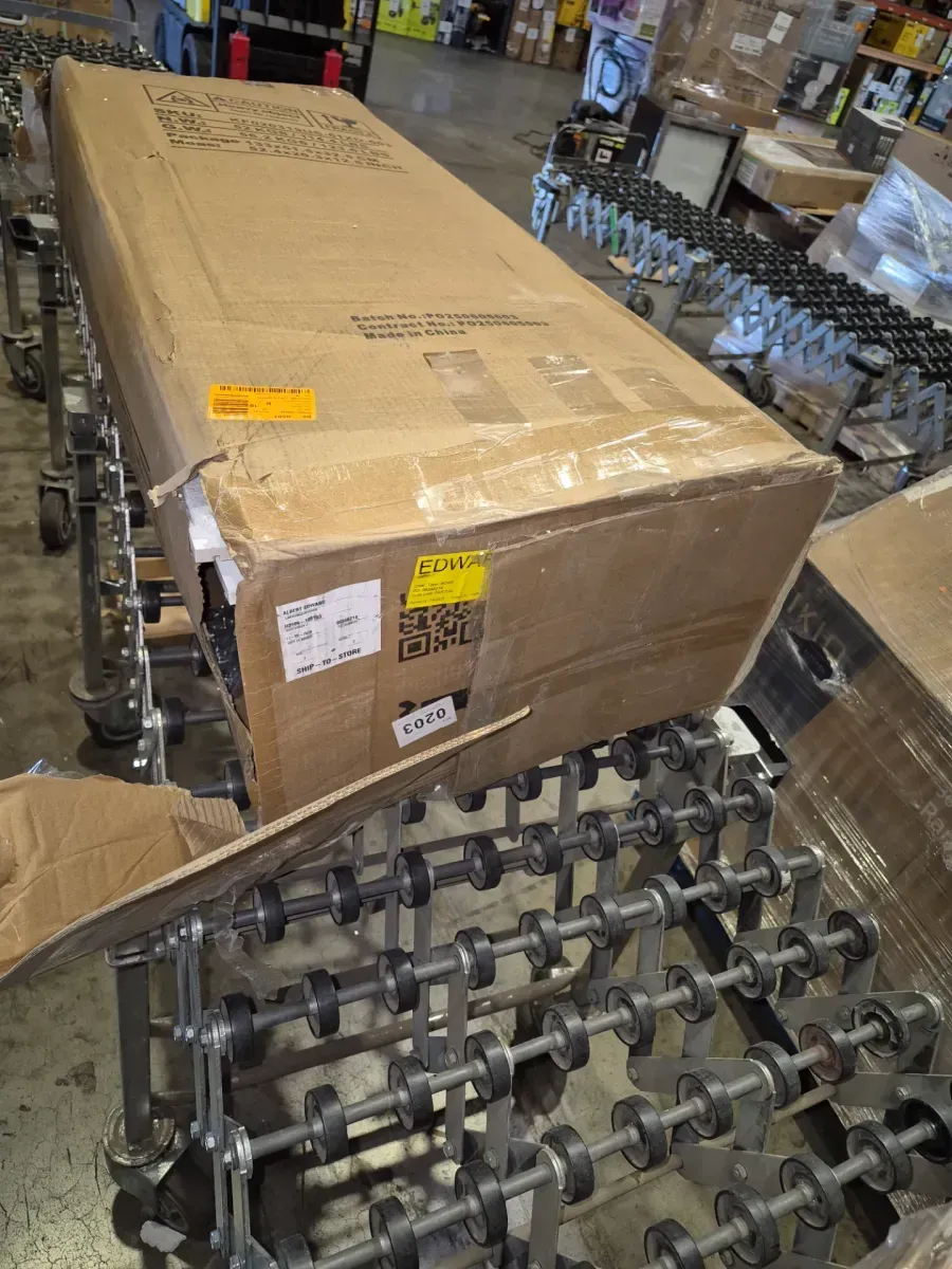 Tall White Kitchen Pantry Cabinet with Glass Display Doors - image 5