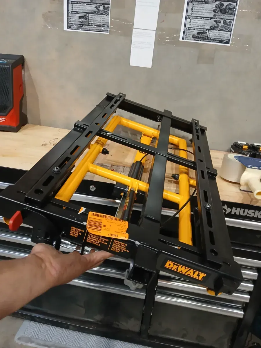 15 Amp Corded 12 in. Double Bevel Sliding Compound Miter Saw with 32-1/2 in. x 60 in. Rolling Miter Saw Stand - image 3