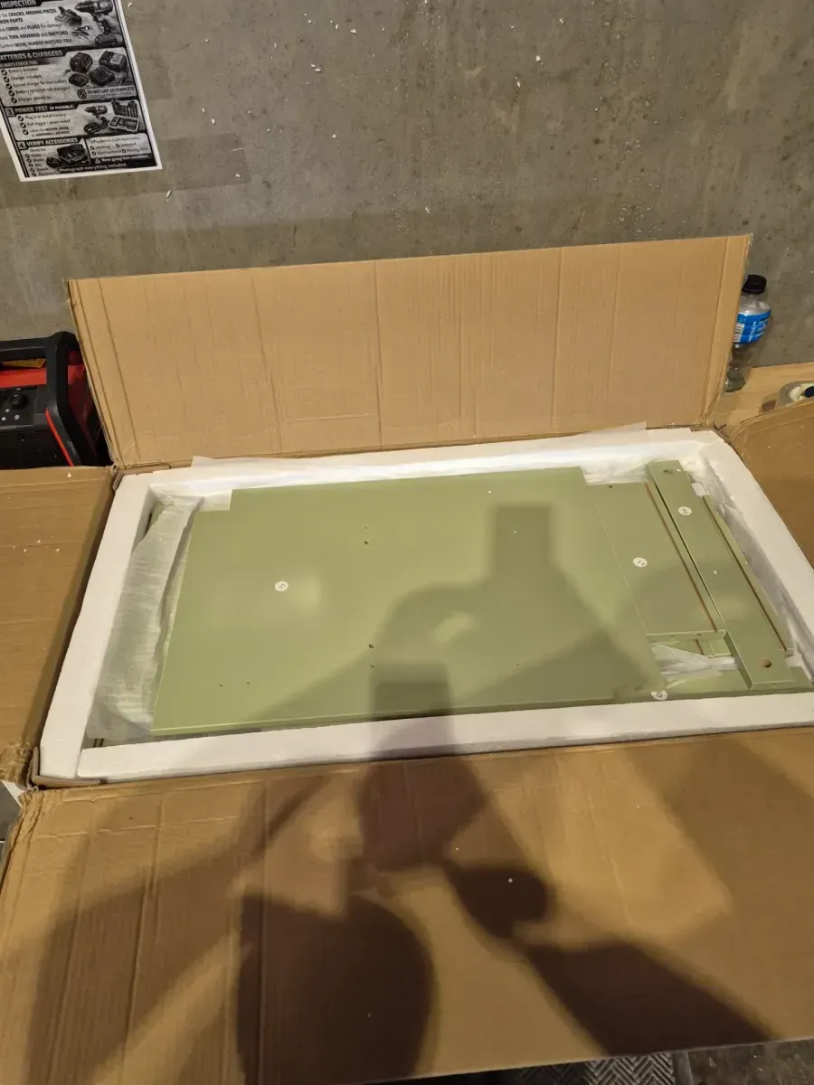 30 in. W x 19 in. D x 34 in. H Single Sink Freestanding Green Bath Vanity with White Resin Top and Drain Faucet Set - image 3