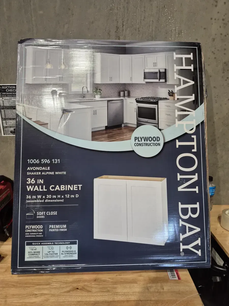 Avondale 36 in. W x 12 in. D x 30 in. H Ready to Assemble Plywood Shaker Wall Kitchen Cabinet in Alpine White - image 2