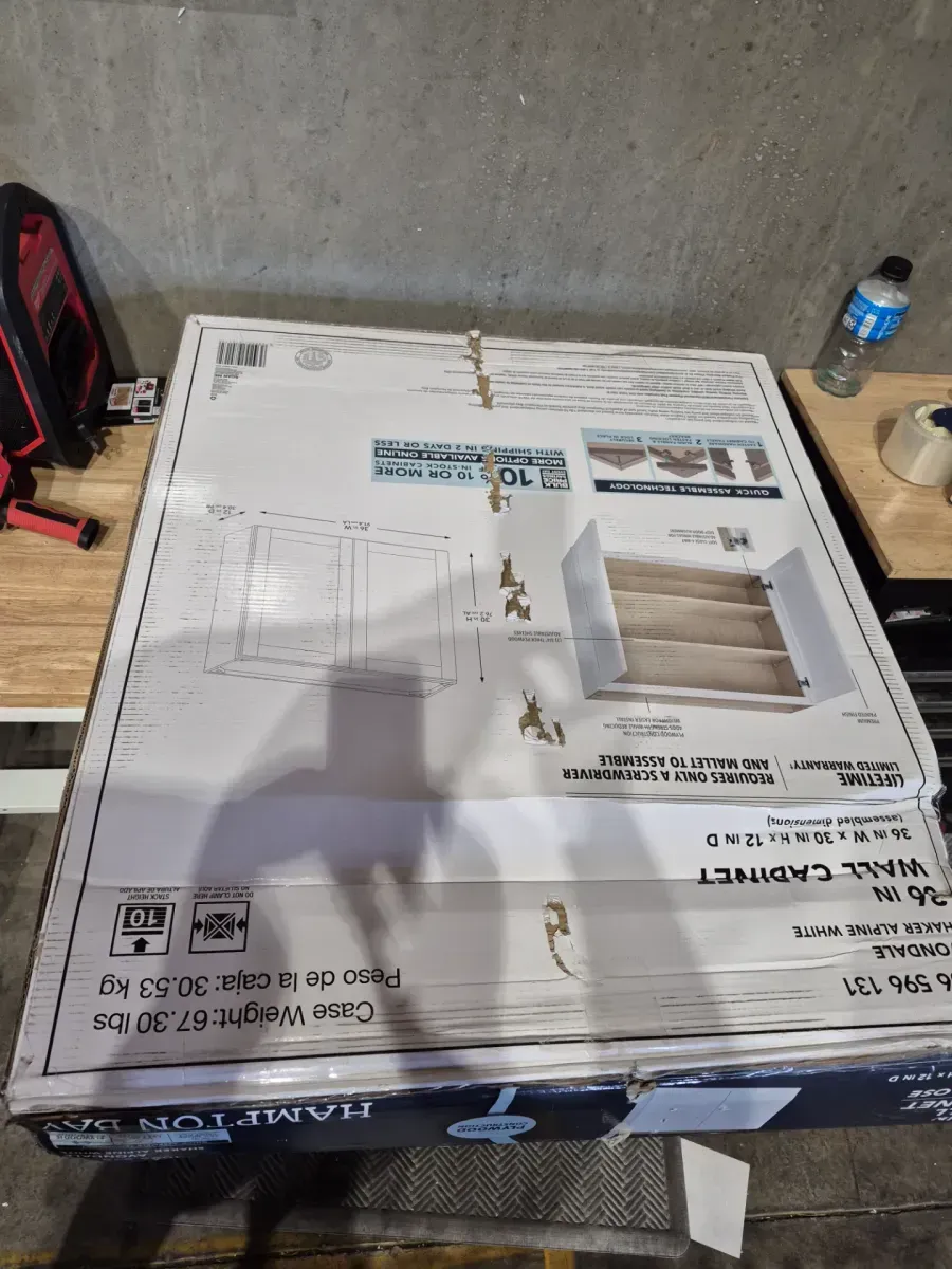 Avondale 36 in. W x 12 in. D x 30 in. H Ready to Assemble Plywood Shaker Wall Kitchen Cabinet in Alpine White - image 3