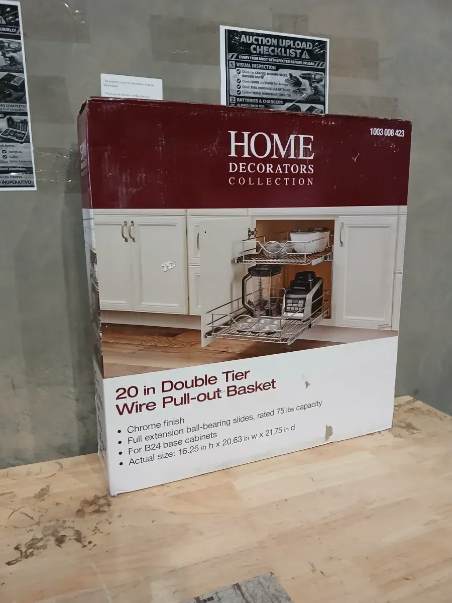 2-Tier 20 in. W x 21 in. D Silver Metal Individual Pull Out Cabinet Organizer - image 2