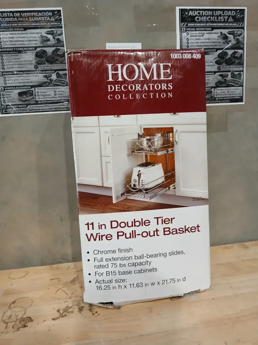 11 in. Double Tier Wire Pull Out Basket - image 2