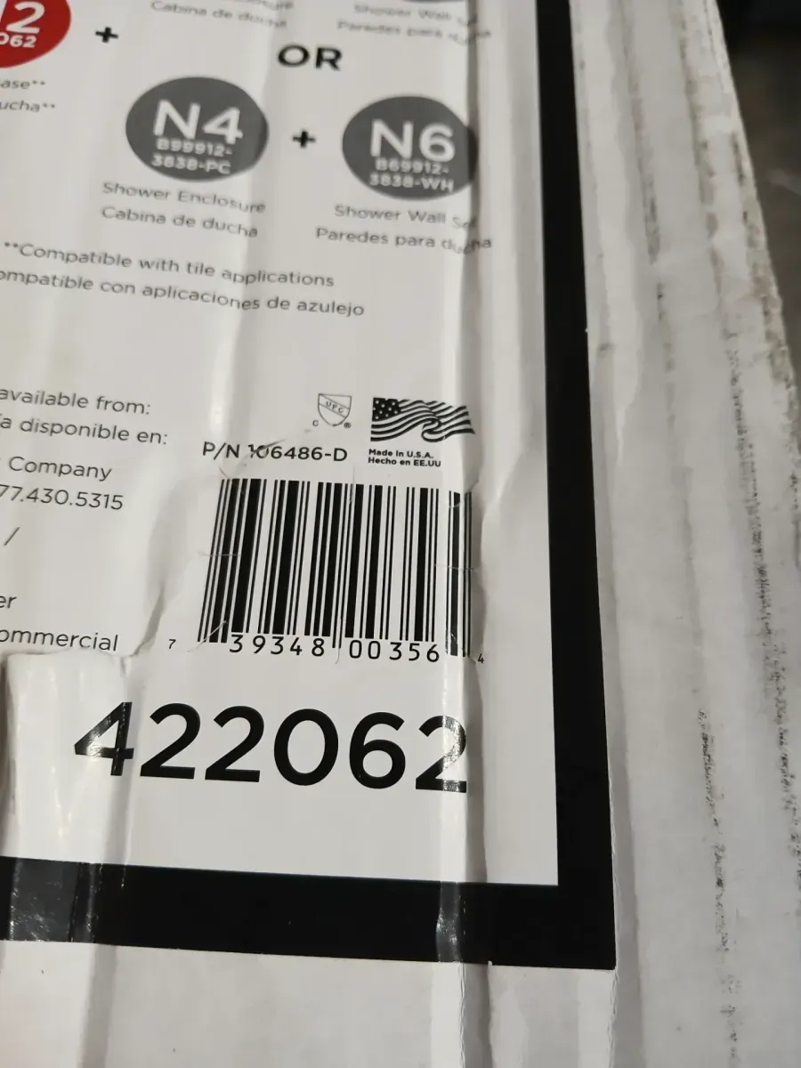 42 in. x 42 in. Triple Threshold Neo Angle Corner Shower Pan with Corner Drain in White - image 4