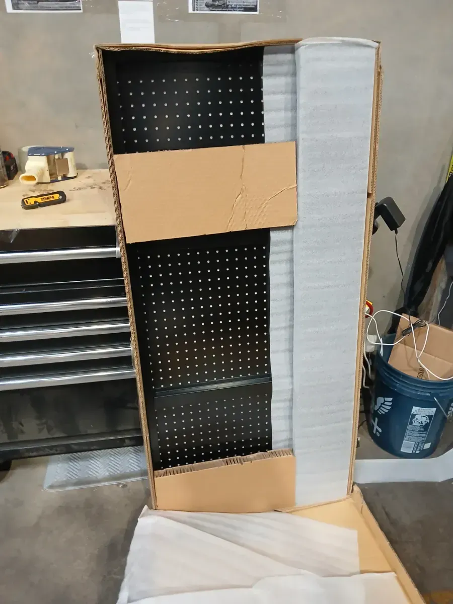 Modular 52 in. W Standard Duty Black Pegboard Attachment - image 3