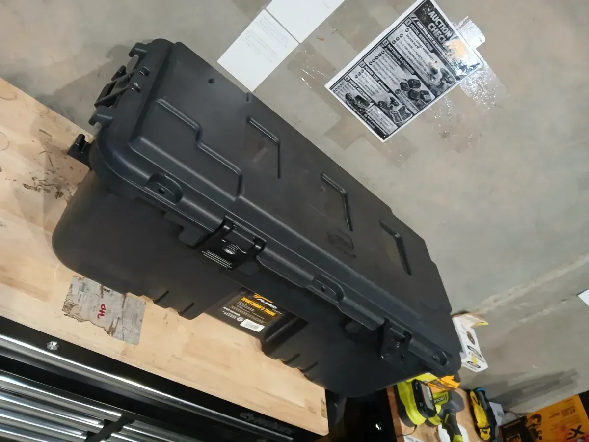 Plano 27-Gal. Hinged Storage Box in Black - image 3