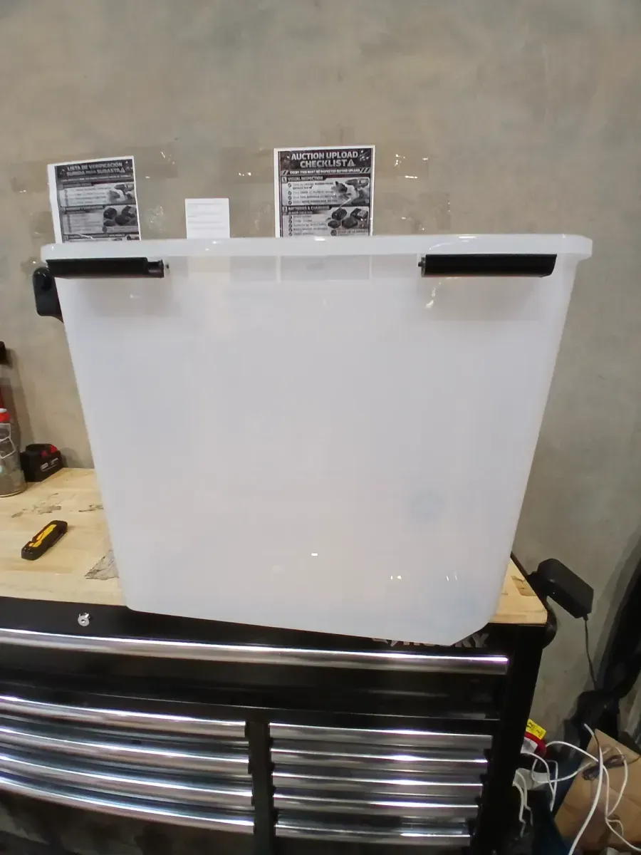 106 Qt./26.5 Gal. Weatherproof Plastic Storage Tote - Set of 3 - image 2