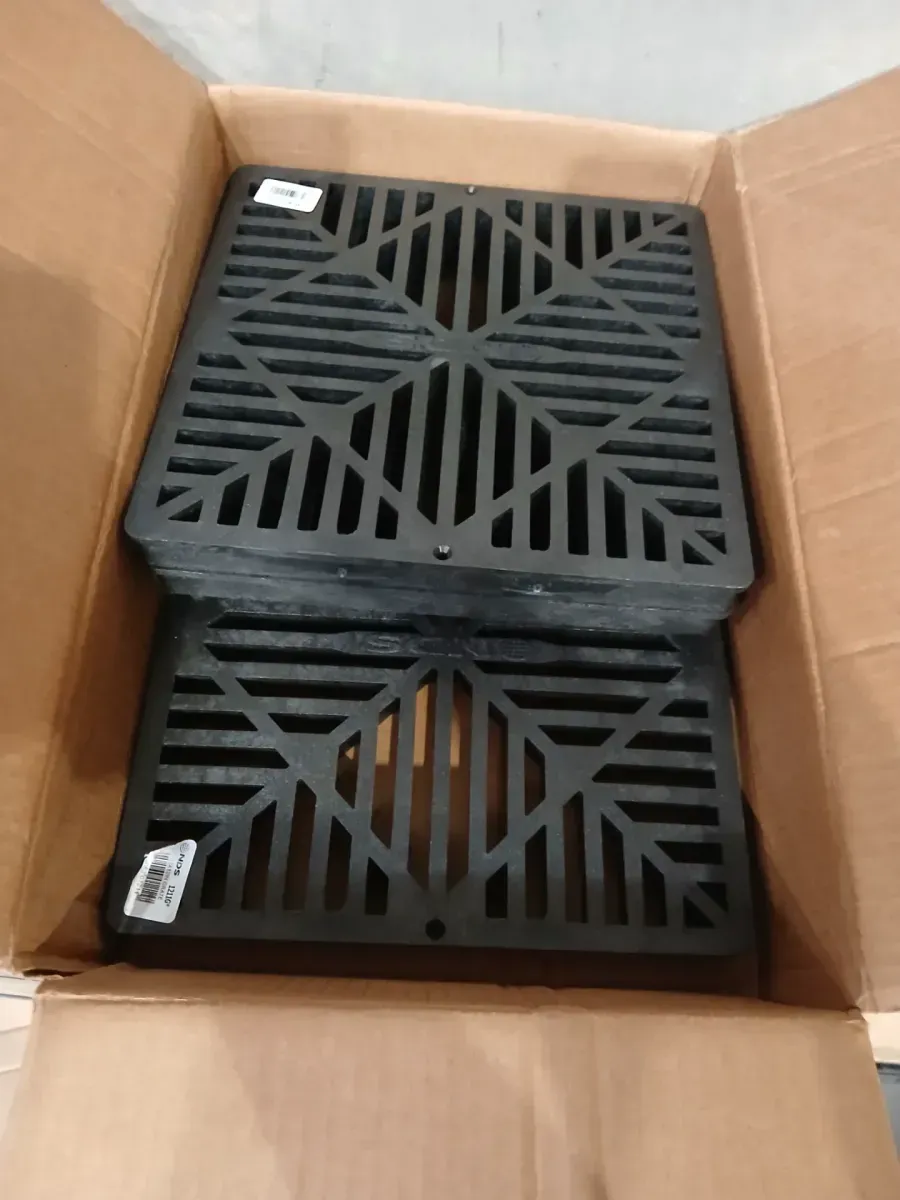 12 in. Square Catch Basin Drain Grate, Black Plastic - image 3