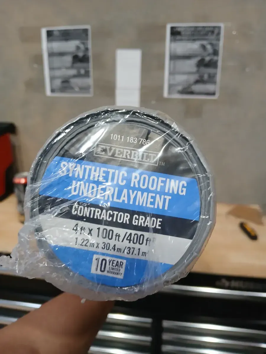 Synthetic Roofing Underlayment - Contractor Grade 400 sq. ft. (4 ft. x 100 ft.) - image 3