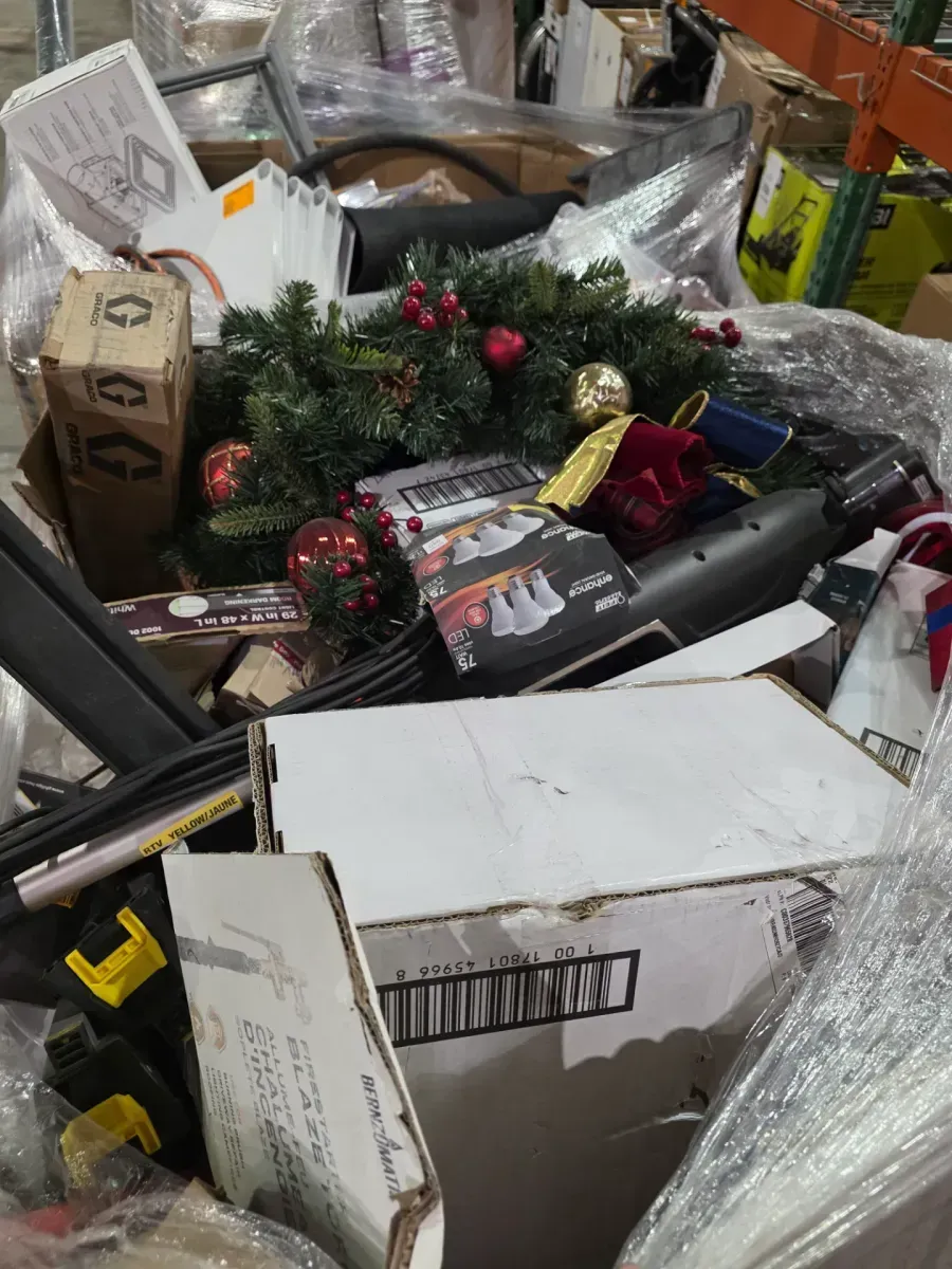 Mixed Pallet of Home Improvement, Tools, and Holiday Decor - image 2