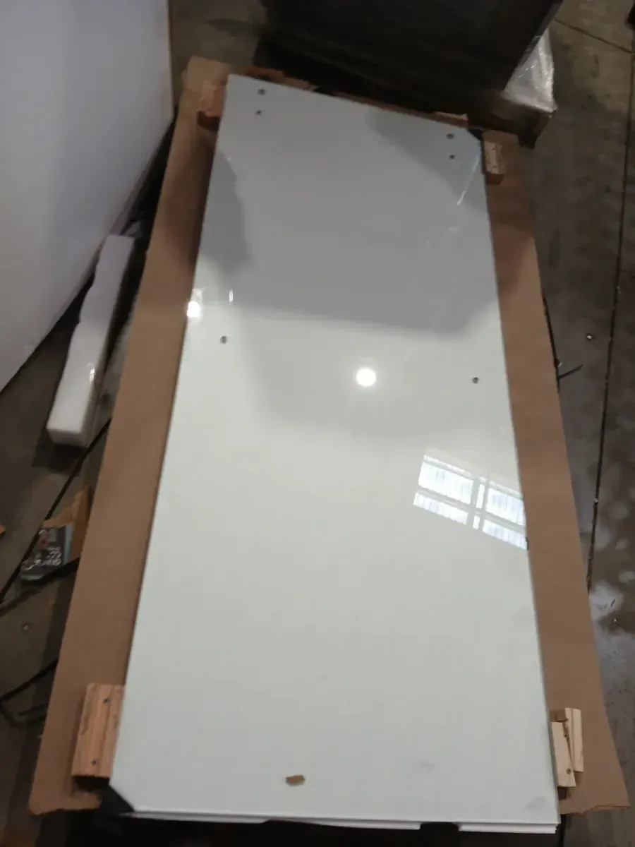 **PHOTOS FOR REFERENCE ONLY: NOT SAME MODEL / PARTIAL PACKAGE**Elan 56 to 60 in. W x 74 in. H Frameless Sliding Shower Door in Stainless Steel in 3/8 in. (10 mm) Clear Glass - image 5