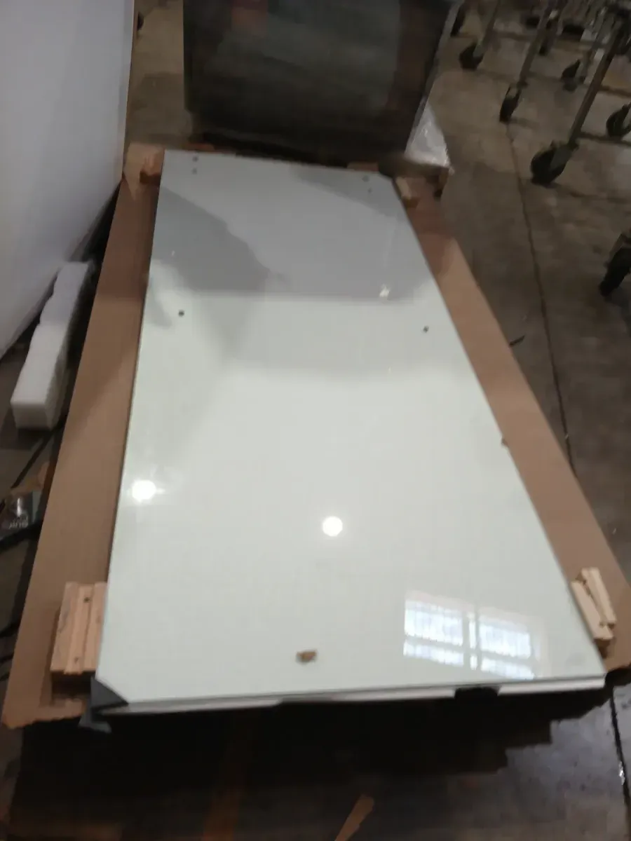 **PHOTOS FOR REFERENCE ONLY: NOT SAME MODEL / PARTIAL PACKAGE**Elan 56 to 60 in. W x 74 in. H Frameless Sliding Shower Door in Stainless Steel in 3/8 in. (10 mm) Clear Glass - image 4