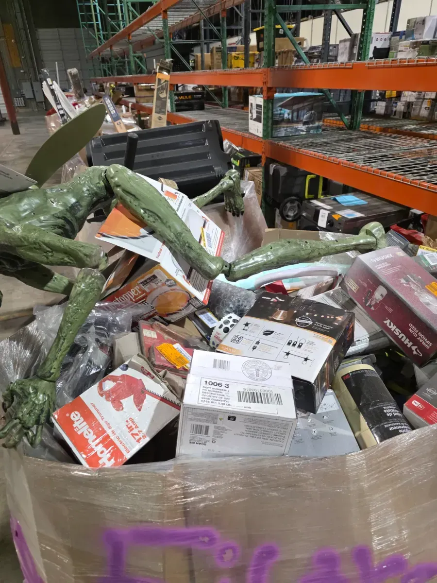 Pallet of Mixed Home Improvement, Tools & Seasonal Decor - image 2