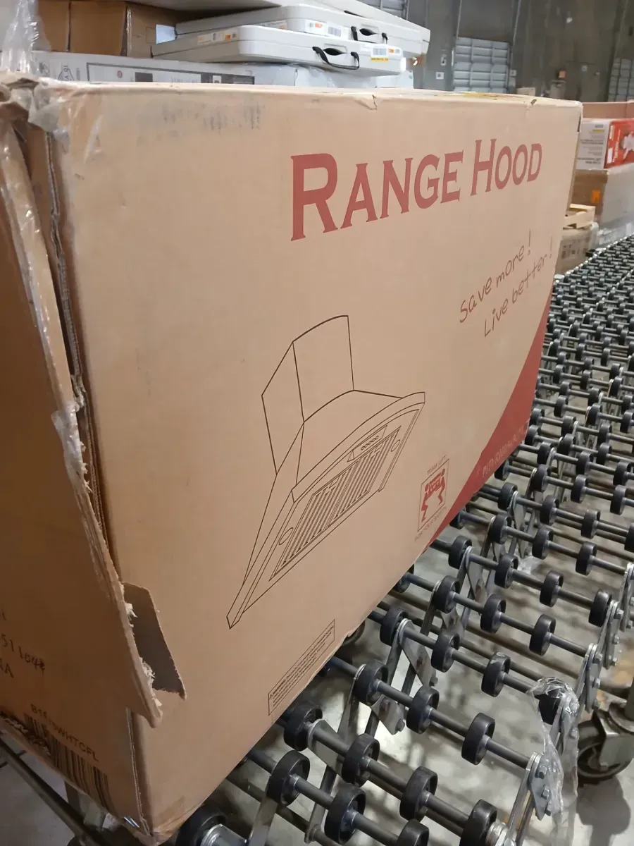 30 in. 343 CFM Convertible Wall Mount White Painted Stainless Steel Kitchen Range Hood with Carbon Filters and LEDs - image 2