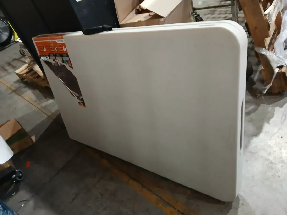 8 ft. Fold-in-Half Table Almond - image 2