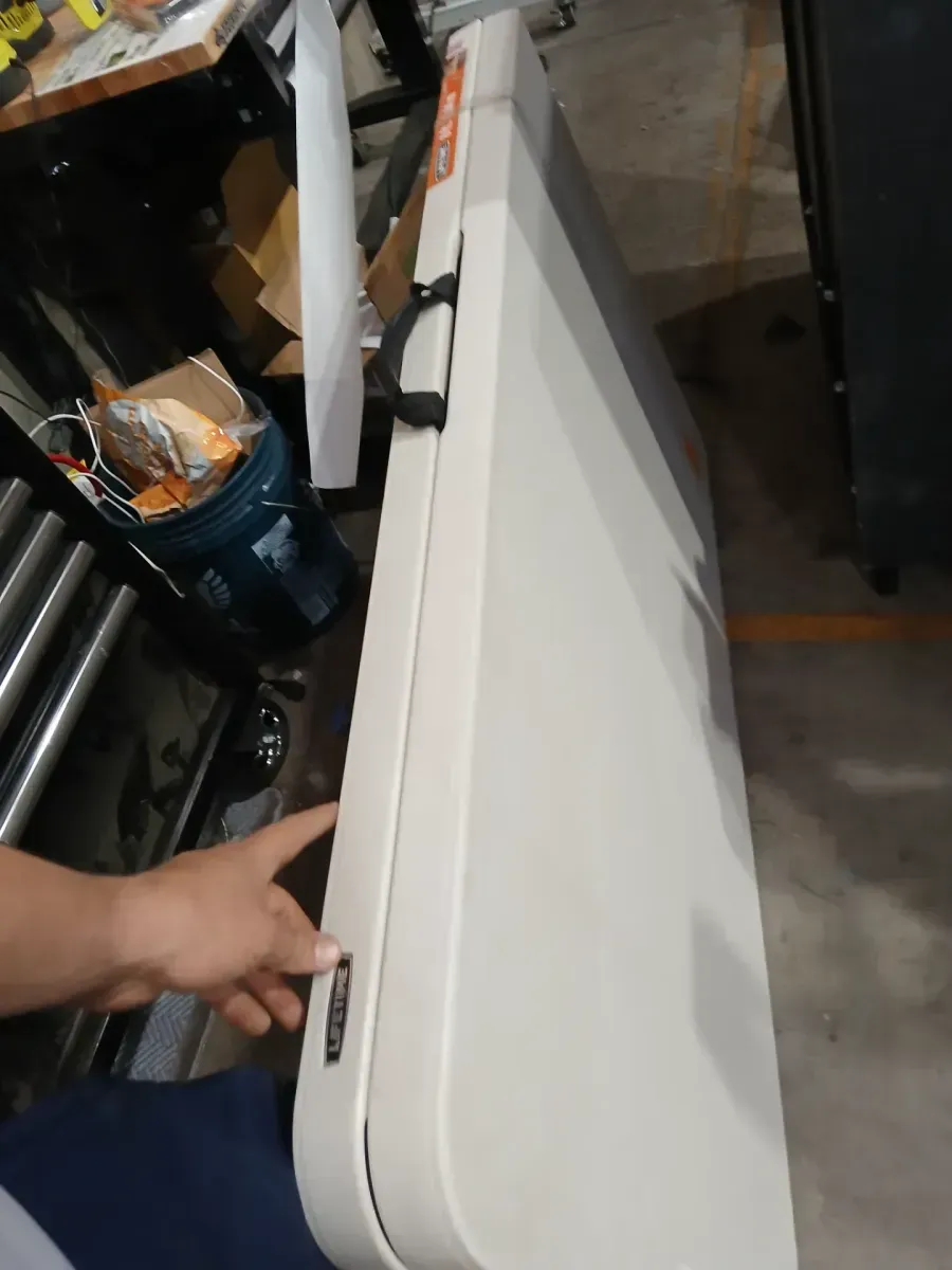 8 ft. Fold-in-Half Table Almond - image 3