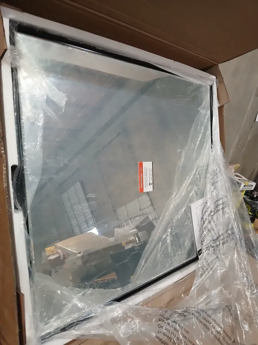 26 in. W x 30 in. H Rectangular Black Metal Framed Beveled Surface Mount/Recessed Medicine Cabinet with Mirror - image 4