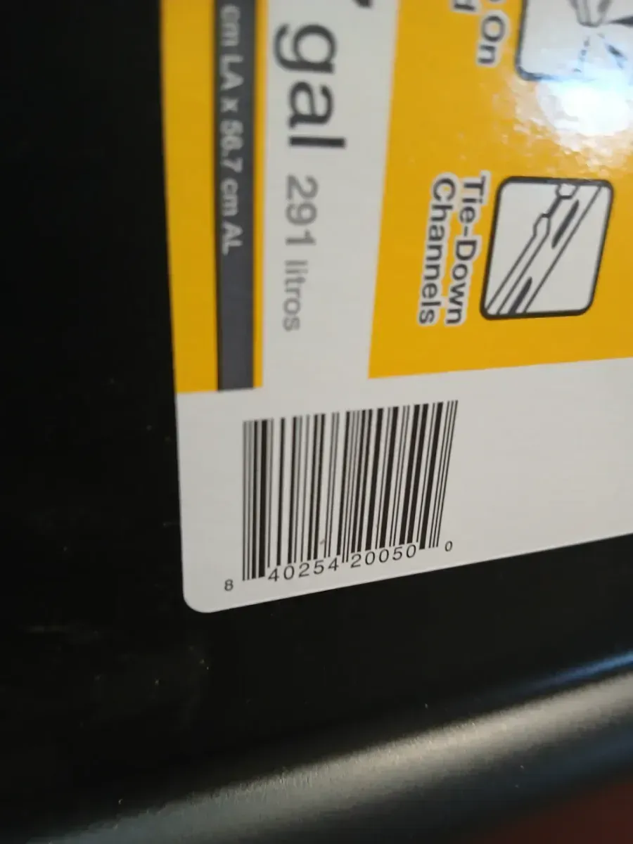 77 Gal. Tough Storage Tote with Wheels in Black with Yellow Lid - image 7