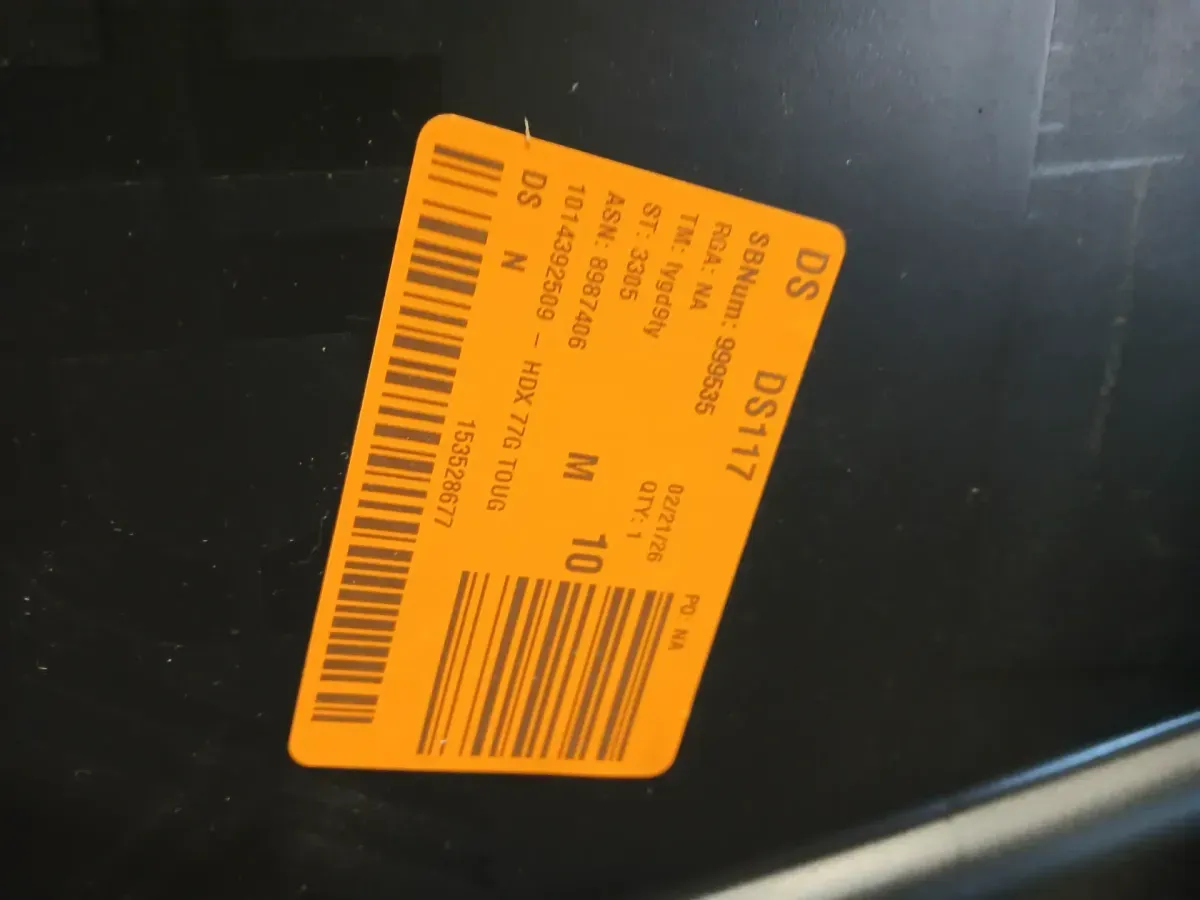 77 Gal. Tough Storage Tote with Wheels in Black with Yellow Lid - image 6