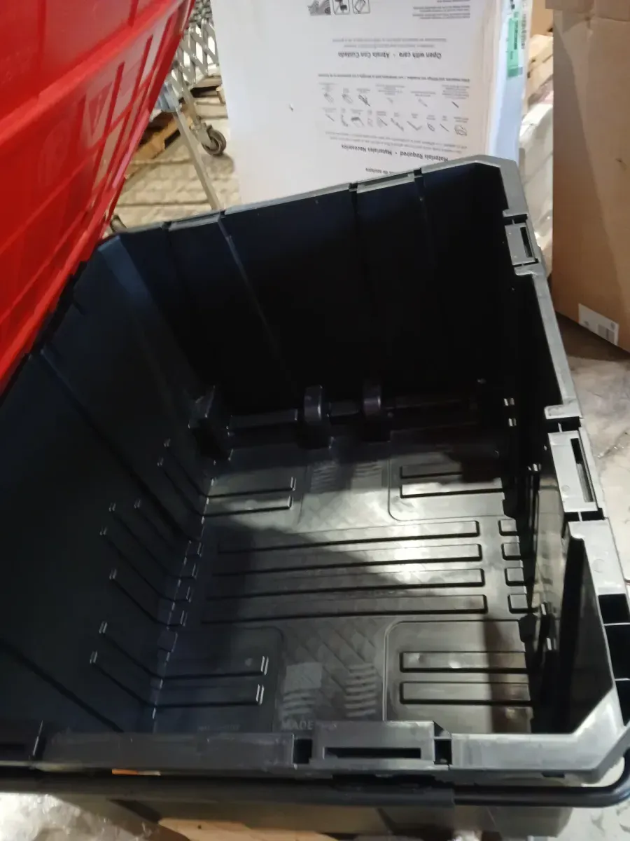 170 Gal. Pro Grip Storage Tote in Black with Red Lid - image 4