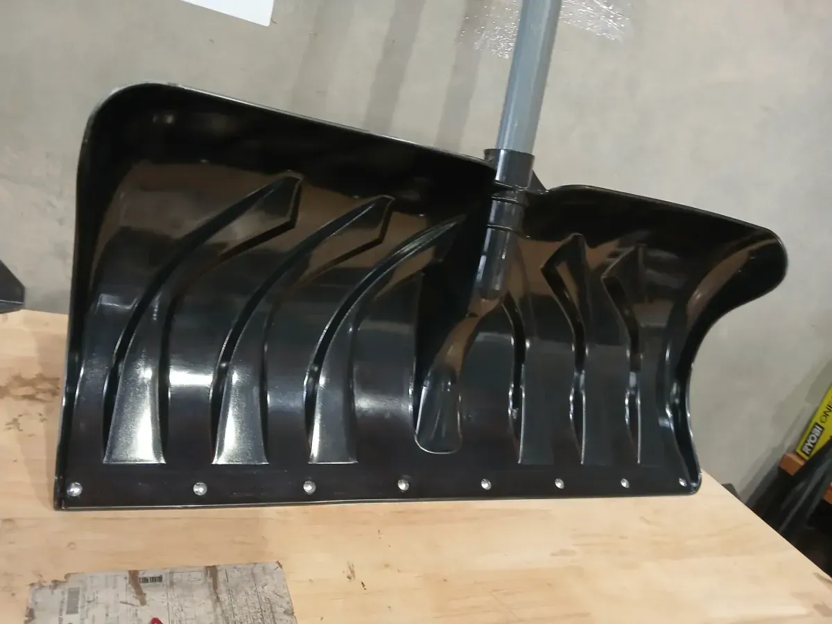 38.3 in. Steel Handle Plastic Snow Shovel - image 3