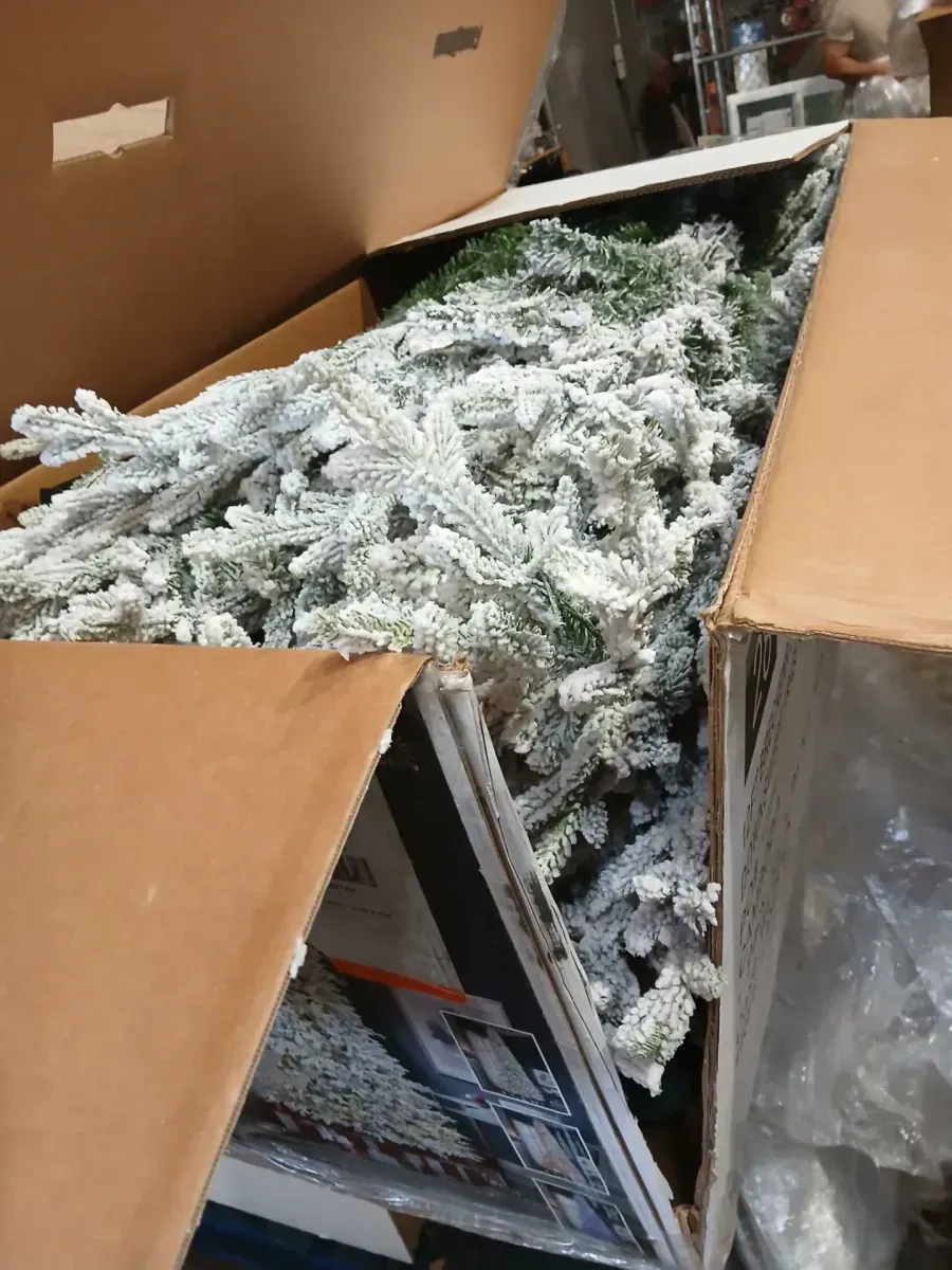 Best Choice Products 12 ft. White Pine Pre-Lit Pencil Artificial Christmas Tree with 900 Incandescent Clear/White Lights - image 5