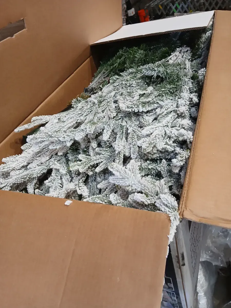 Best Choice Products 12 ft. White Pine Pre-Lit Pencil Artificial Christmas Tree with 900 Incandescent Clear/White Lights - image 4