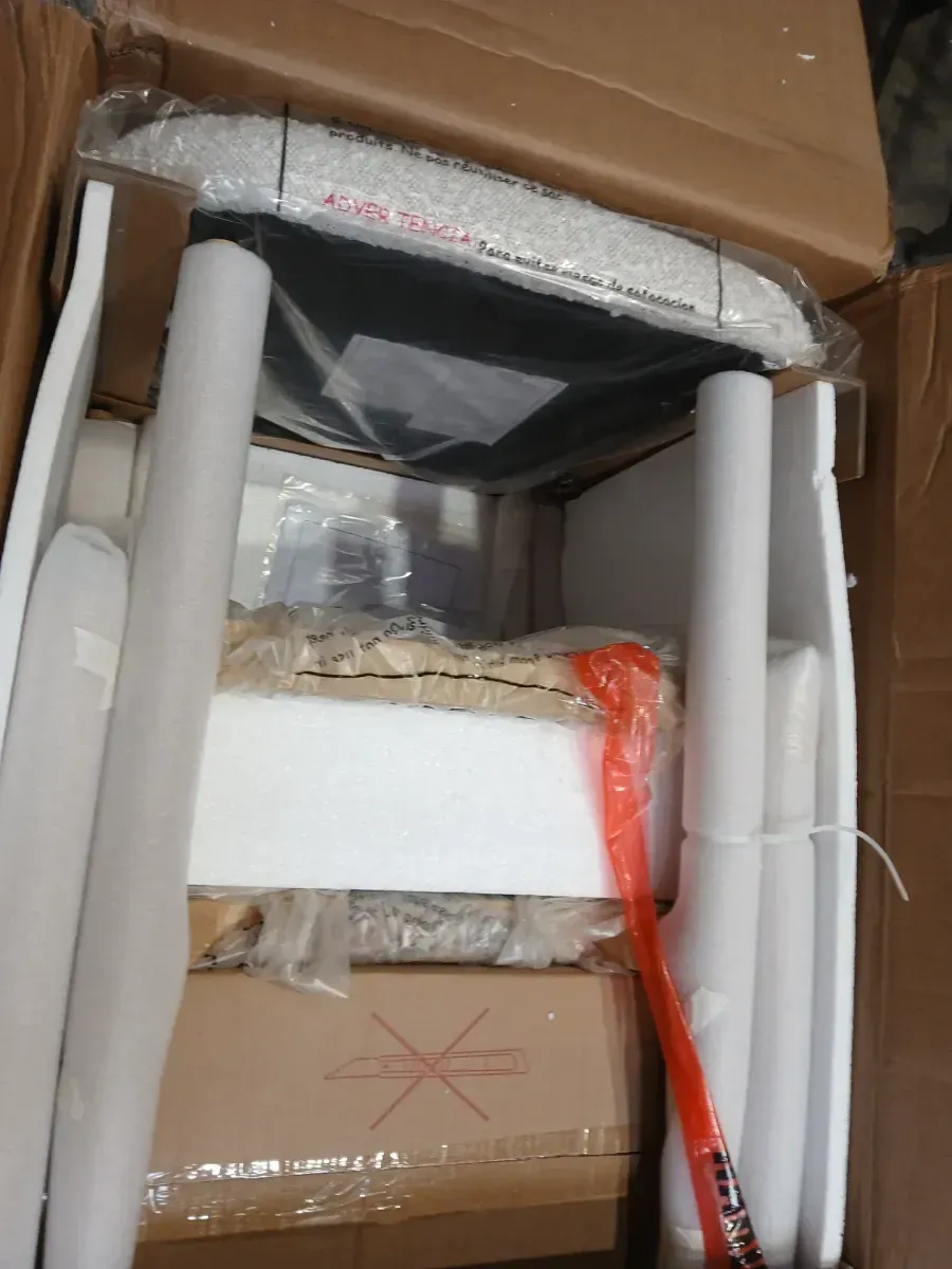 Modern White Boucle Upholstered Dining Chair Metal Frame Armless chair for Kitchen Restaurant (Set of 2) - image 5