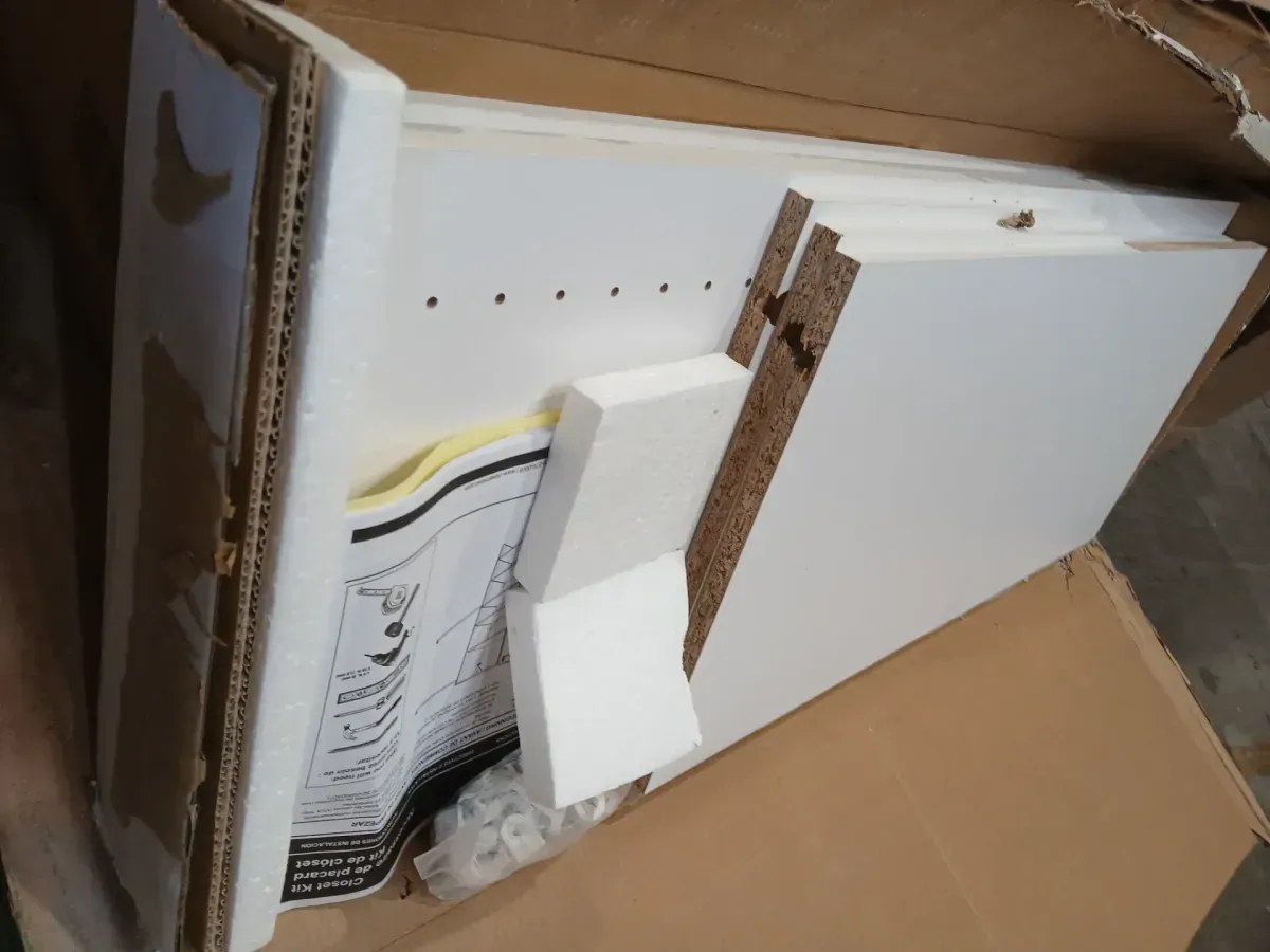 ClosetMaid Selectives 48 in. W - 112 in. W White Reach-In Tower Wall Mount 6-Shelf Wood Closet System - image 4