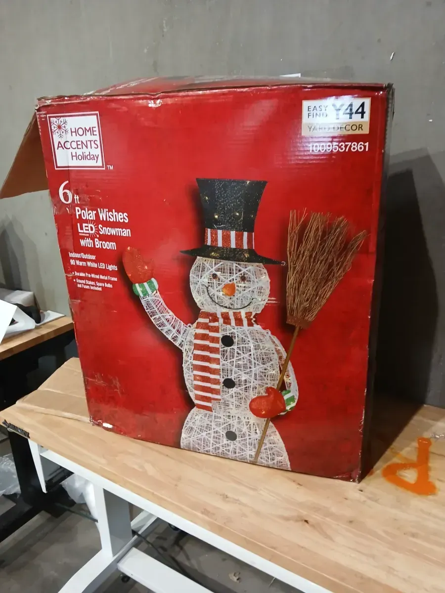 6 ft. Pre-Lit LED Penquins Building Snowman Christmas Inflatable with Easy Setup - image 2