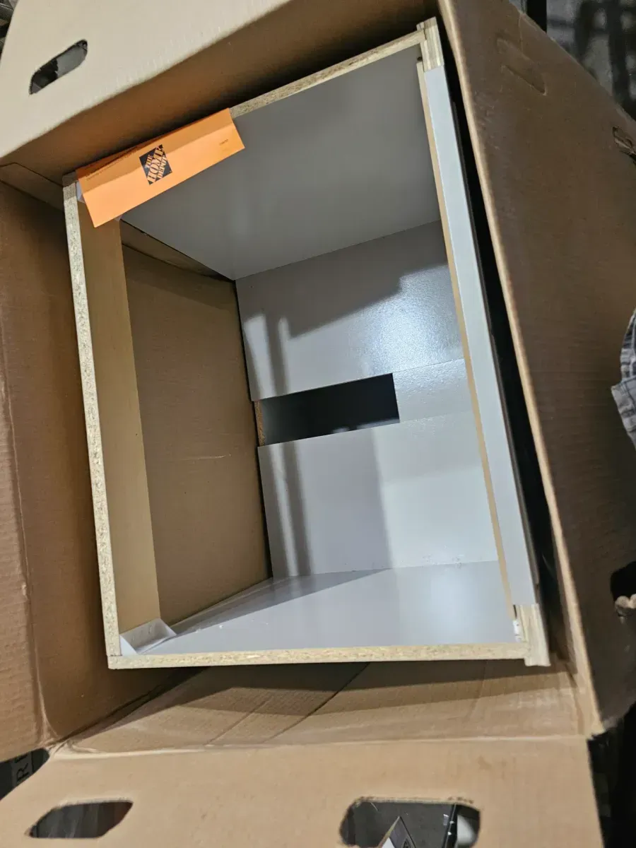 Spa 24.5 in. W x 18.75 in. D x 35.5 in. H Single Sink Bath Vanity in Dove Gray with White Cultured Marble Top - image 3