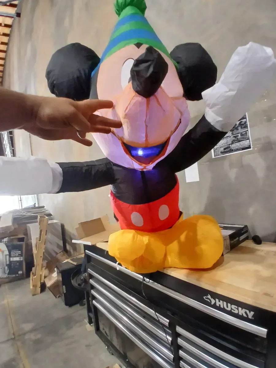 4 ft. Tall Airblown Mickey with Party Hat - image 5