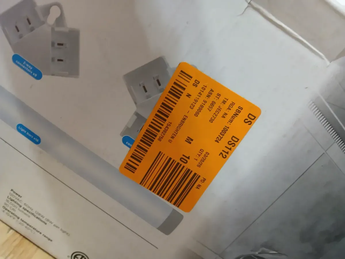 UltraBrite Hex Lights 16Pack 16.5 in./1.45ft Integrated LED Strip Light Fixture White Dimmable 16000LM 5000K Wall Remote - image 7