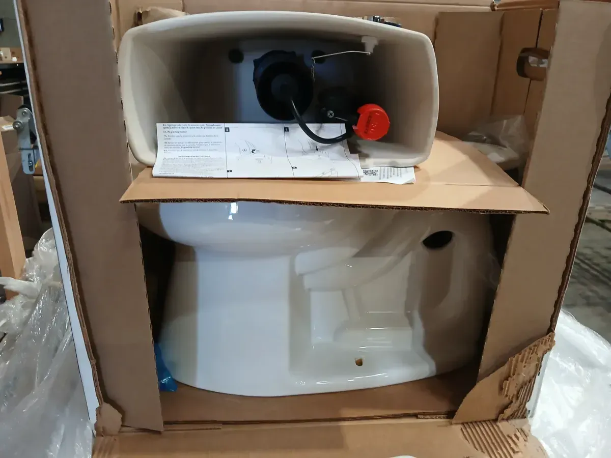 KOHLER Highline Arc 12 in. Rough In 2-Piece 1.28 GFP Single Flush Round Chair Height Toilet in White with Soft Close Seat - image 5