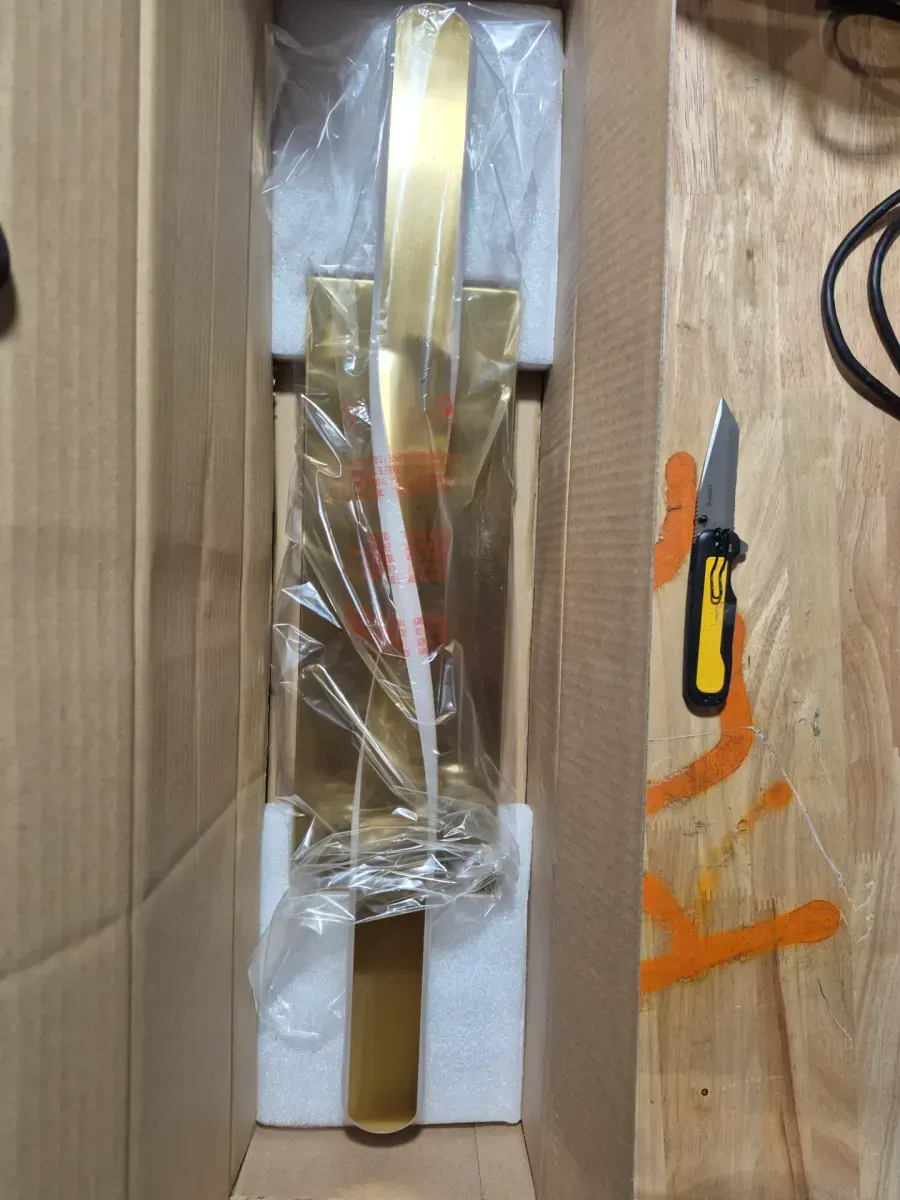 24 in. Integrated LED Gold Bathroom Vanity Light Fixture - image 2