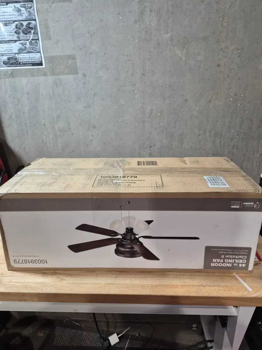 Clarkston II 44 in. LED Indoor Oil Rubbed Bronze Ceiling Fan with Light Kit - image 5