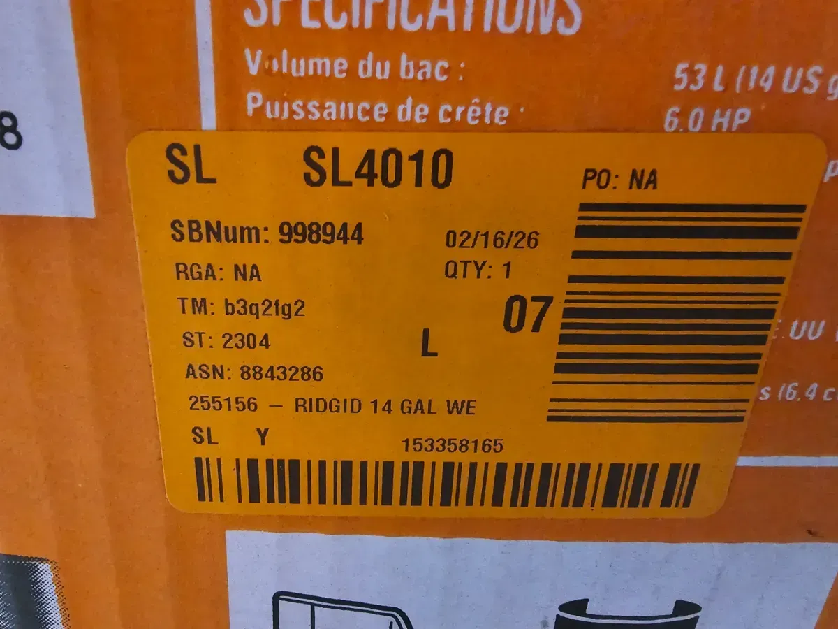 16 Gal. 6.5 Peak HP NXT Shop Vacuum Wet Dry Vac with Cart, Fine Dust Filter, Hose and Accessory Attachments HD1800 - image 5